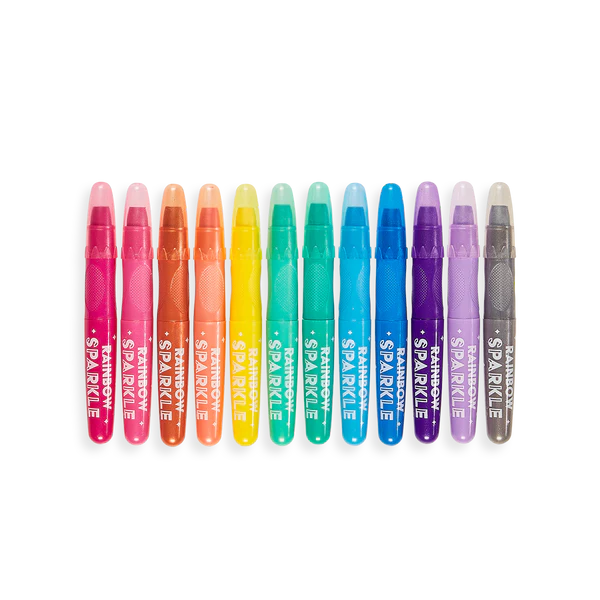 Rainbow Sparkle Watercolor Gel Crayons | Set of 12