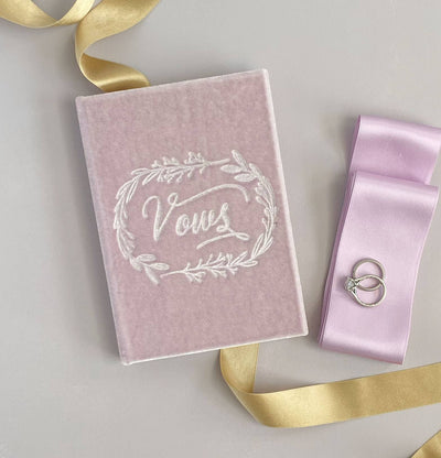Wedding Vows Silk Velvet Book Cards The First Snow  Paper Skyscraper Gift Shop Charlotte
