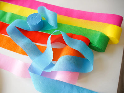 Rainbow Streamers Partyware Party Partners  Paper Skyscraper Gift Shop Charlotte