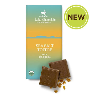 Sea Salt Toffee Chocolate Bar Confectionery Lake Champlain Chocolates  Paper Skyscraper Gift Shop Charlotte