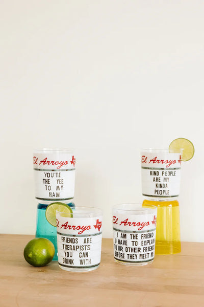 Best Friends Acrylic Cups - Set of 4 Kitchen El Arroyo  Paper Skyscraper Gift Shop Charlotte