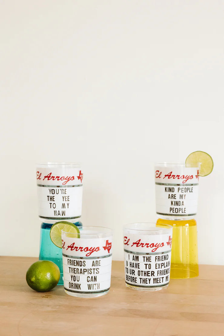 Best Friends Acrylic Cups - Set of 4 Kitchen El Arroyo  Paper Skyscraper Gift Shop Charlotte