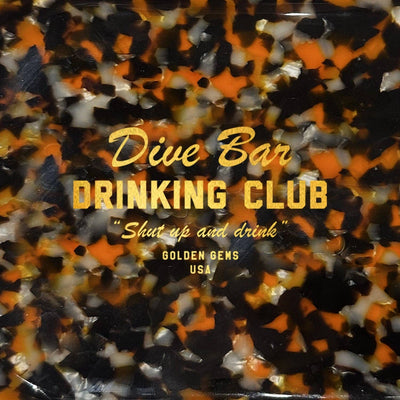 Dive Bar Drinking Club Tray Trays Golden Gems  Paper Skyscraper Gift Shop Charlotte