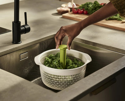 Spindola In-sink Salad-spinning Colander Kitchen Joseph Joseph  Paper Skyscraper Gift Shop Charlotte