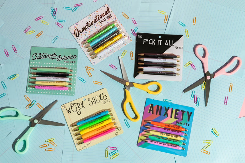 Pen Set | Anxiety  FUN CLUB  Paper Skyscraper Gift Shop Charlotte