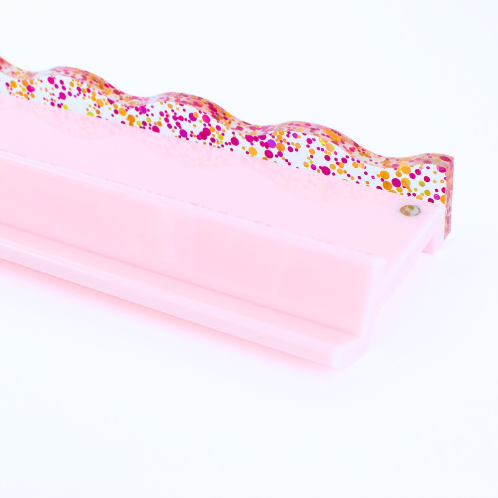 MAHJONG RACK PUSHERS - MAGNETIC  |  Premium Acrylic  |  Set of 4: Confetti-Wavy-Multi-Color