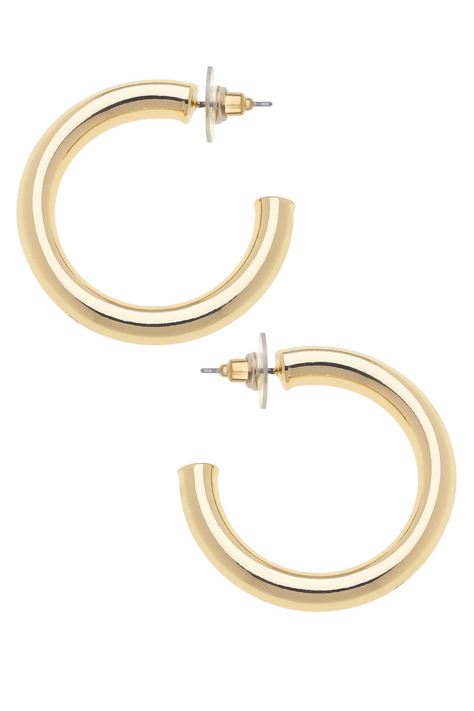 Arabella Hoop Earrings Accessories Canvas Style Paper Skyscraper Gift Shop Charlotte