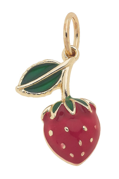 3-D Strawberry Charm Accessories Canvas Style Paper Skyscraper Gift Shop Charlotte