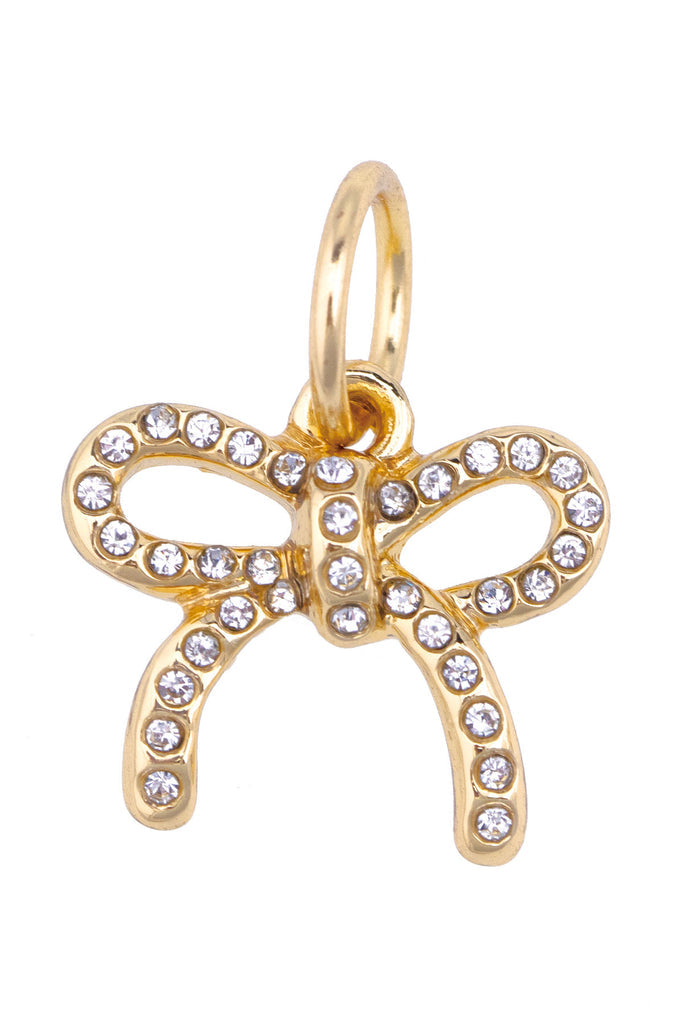 Pave Bow Charm Accessories Canvas Style Paper Skyscraper Gift Shop Charlotte