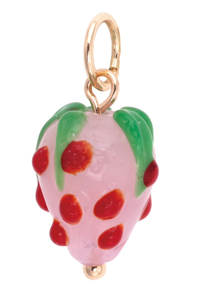 Glass Strawberry Charm Accessories Canvas Style Paper Skyscraper Gift Shop Charlotte