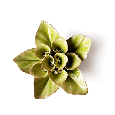 Green Ceramic Lotus Flower with Keyhole | Chive Home Decor CHIVE  Paper Skyscraper Gift Shop Charlotte