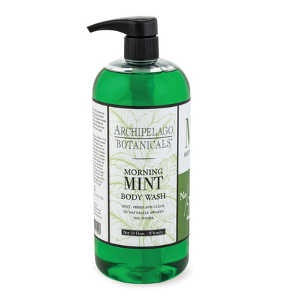 Morning Mint Body Wash | 33 oz Soap Archipelago  Paper Skyscraper Gift Shop Charlotte