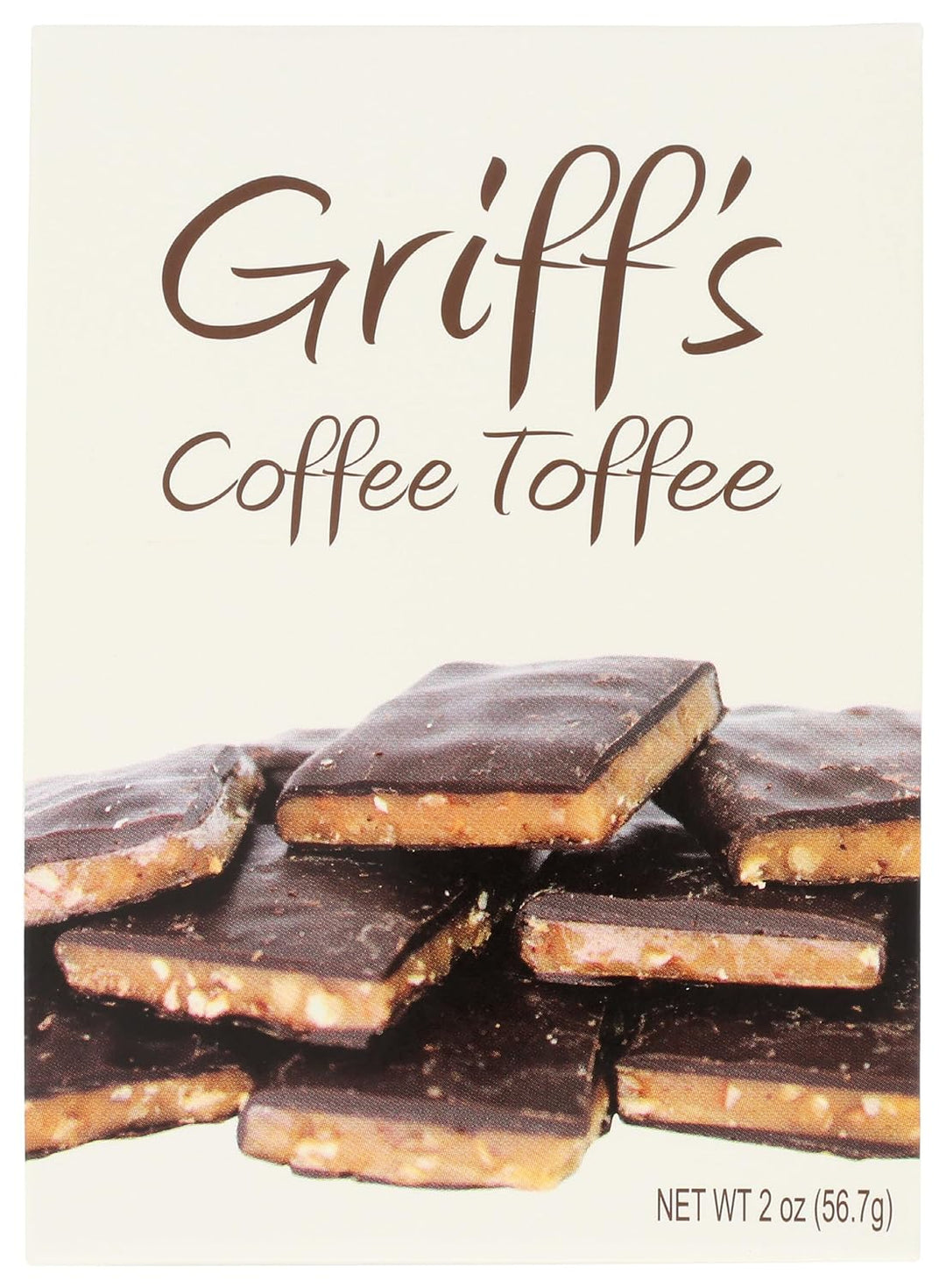 Griff's Coffee Toffee Dark Chocolate Toffee | 2oz Confectionery Griff's Toffee Paper Skyscraper Gift Shop Charlotte