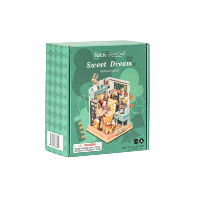 DIY Miniature Sweet Dream | Bedroom Arts & Crafts Robotime  Paper Skyscraper Gift Shop Charlotte