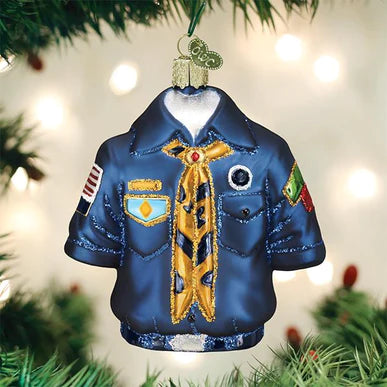 Scout Uniform Ornament Ornaments Old World Christmas  Paper Skyscraper Gift Shop Charlotte
