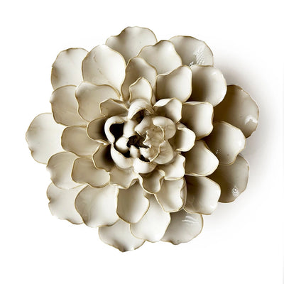 Large White Ceramic Flower with Keyhole | Chive Home Decor CHIVE  Paper Skyscraper Gift Shop Charlotte