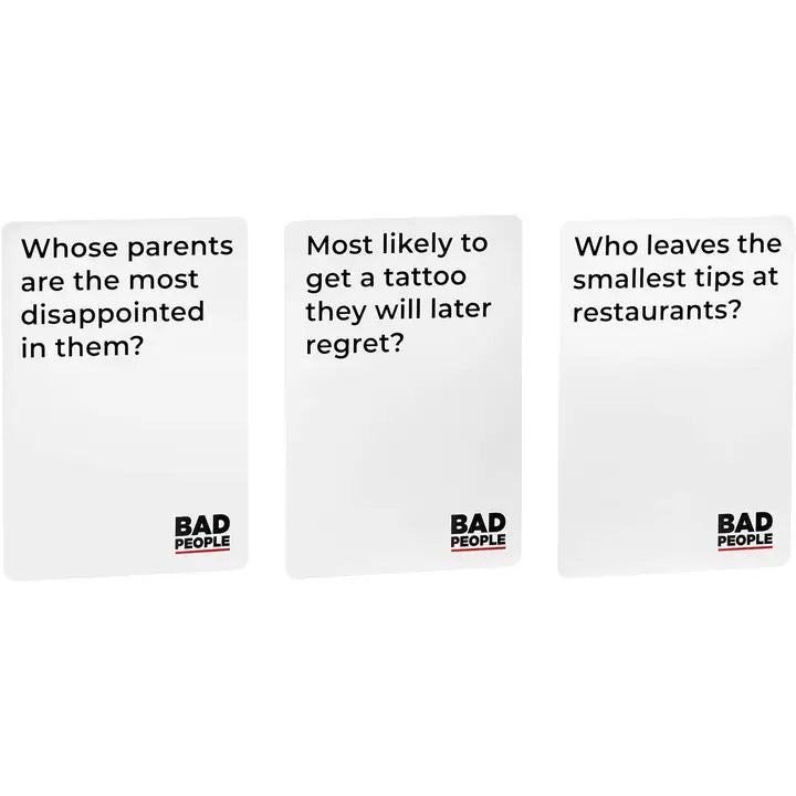 Bad People: The Party Game You Probably Shouldn&