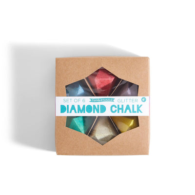 S/6 Diamond Chalk w/Glitter in Gift Box Kids Toys Two's Company  Paper Skyscraper Gift Shop Charlotte