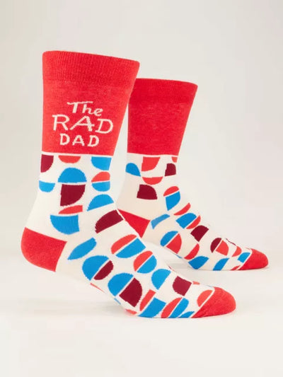 The Rad Dad Men's Socks Socks Blue Q  Paper Skyscraper Gift Shop Charlotte