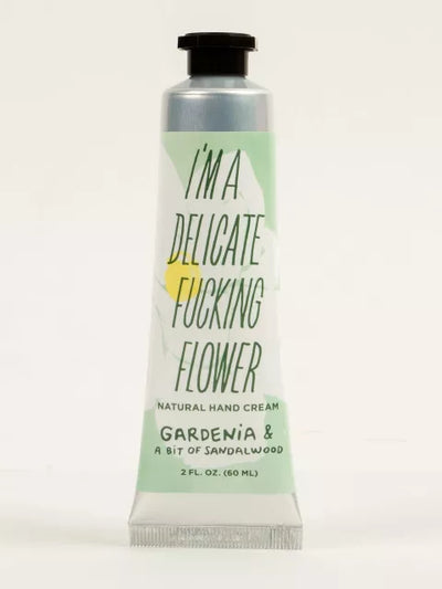 I'm a Delicate Fucking Flower | Gardenia Cream Wellness Blue Q  Paper Skyscraper Gift Shop Charlotte