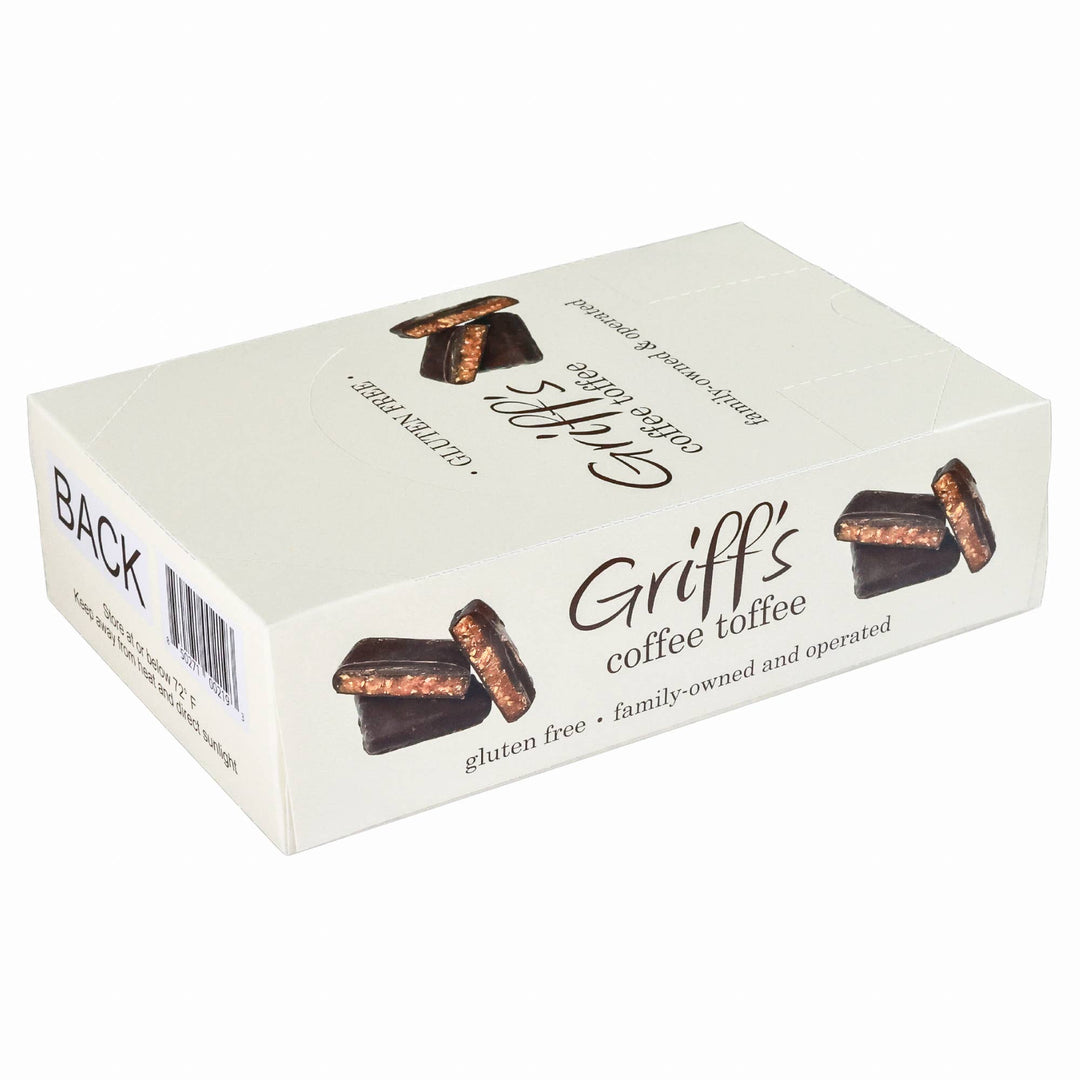 Griff's Coffee Toffee Dark Chocolate Toffee | 1oz Candy & Chocolate Griff's Toffee Paper Skyscraper Gift Shop Charlotte