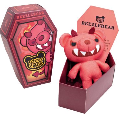 5" Deddy Bear Coffins Kids Toys License 2 Play  Paper Skyscraper Gift Shop Charlotte