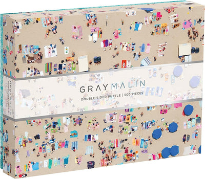 500 Piece Jigsaw Puzzle | 2 Sided Gray Malin Beach Jigsaw Puzzles Chronicle  Paper Skyscraper Gift Shop Charlotte