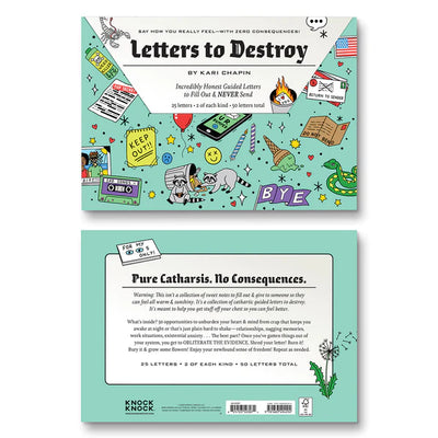 Letters To Destroy Journal Journals Knock Knock  Paper Skyscraper Gift Shop Charlotte