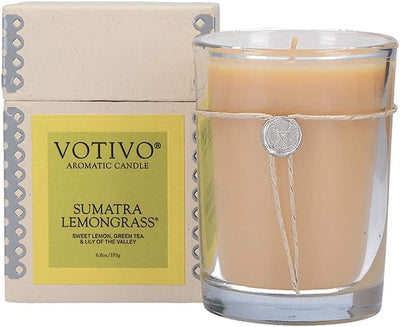 Aromatic Candles | 6.8oz | Sumatra Lemongrass Candles Votivo  Paper Skyscraper Gift Shop Charlotte
