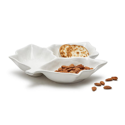 Leaf Sectional Dish Fall Two's Company  Paper Skyscraper Gift Shop Charlotte