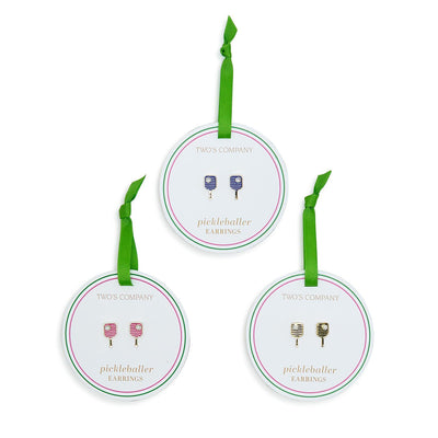 Pickleball Earrings | Assorted Jewelry Two's Company  Paper Skyscraper Gift Shop Charlotte
