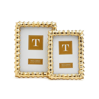 Gold Wave Photo Frame | 5x7 Photo Frames Two's Company  Paper Skyscraper Gift Shop Charlotte