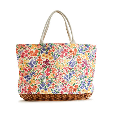 Blooms Basket Tote Bag Totes Two's Company  Paper Skyscraper Gift Shop Charlotte