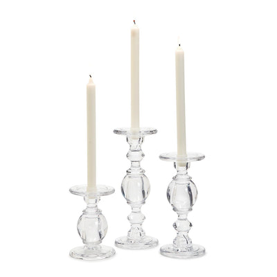 High-Glass Pedestal Candleholder | Small Home Decor Two's Company  Paper Skyscraper Gift Shop Charlotte