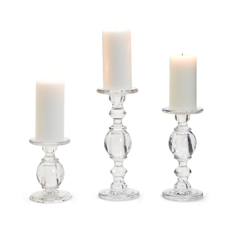 High-Glass Pedestal Candleholder | Medium Home Decor Two&