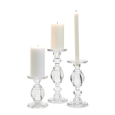 High-Glass Pedestal Candleholder | Small Home Decor Two's Company  Paper Skyscraper Gift Shop Charlotte