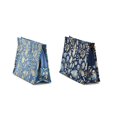 Blue Floral Multipurpose Pouch | Assorted Zipper Pouches Two's Company  Paper Skyscraper Gift Shop Charlotte