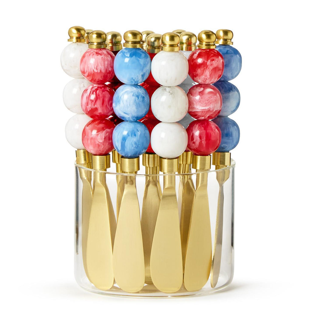 Red, White and Blue Spreader Unit in Clear Acrylic Display Incl 3 Colors