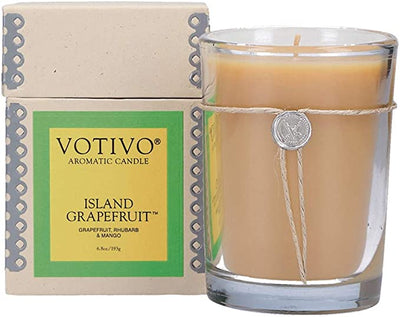 Aromatic Candle | 6.8oz | Island Grapefruit Candle Votivo  Paper Skyscraper Gift Shop Charlotte