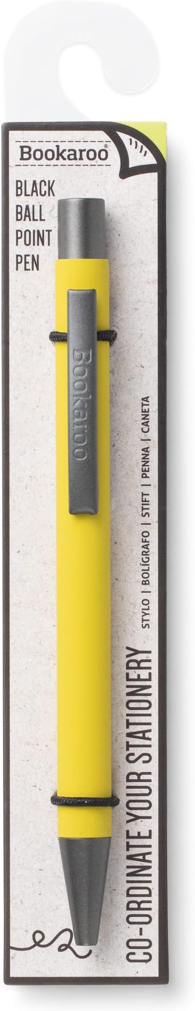 Bookaroo Ballpoint Pen - Chartreuse BOOK IF USA  Paper Skyscraper Gift Shop Charlotte