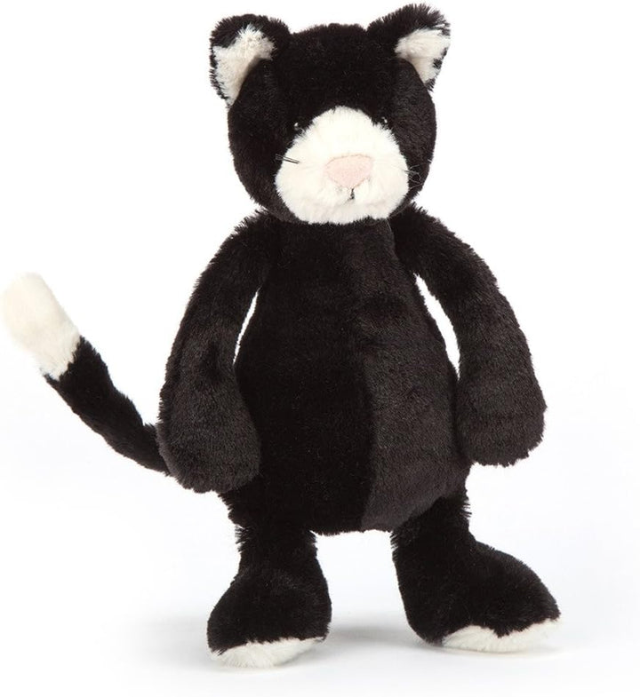 Bashful Black and White Kitten | Small Stuffed Animals Jellycat  Paper Skyscraper Gift Shop Charlotte