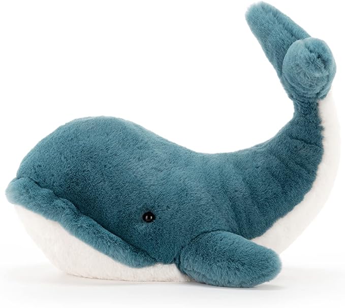 Wally Whale Medium Stuffed Animals Jellycat  Paper Skyscraper Gift Shop Charlotte