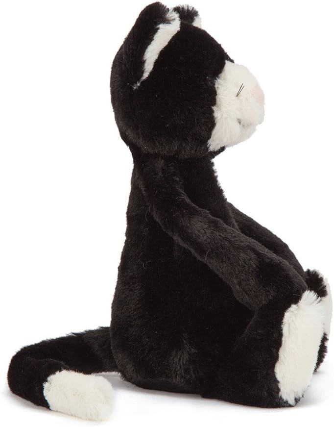 Bashful Black and White Kitten | Small Stuffed Animals Jellycat  Paper Skyscraper Gift Shop Charlotte