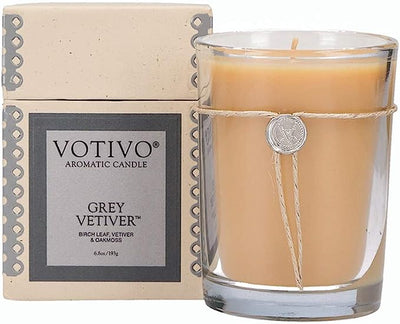 Aromatic Candle | 6.8oz | Grey Vetiver Candles Votivo  Paper Skyscraper Gift Shop Charlotte