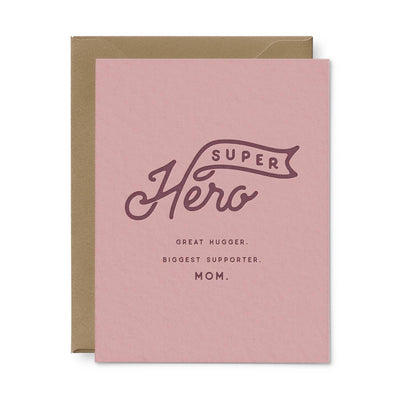 Super Hero Mother's Day Greeting Card  Ruff House Print Shop  Paper Skyscraper Gift Shop Charlotte