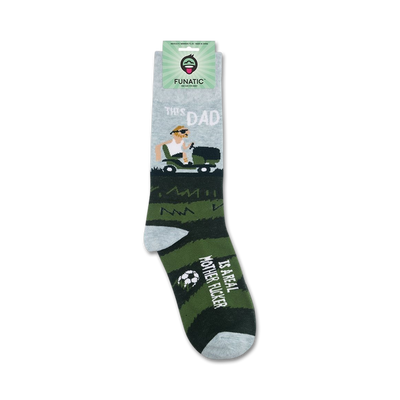 This Dad Is A Real Mother Fucker Socks socks Funatic  Paper Skyscraper Gift Shop Charlotte