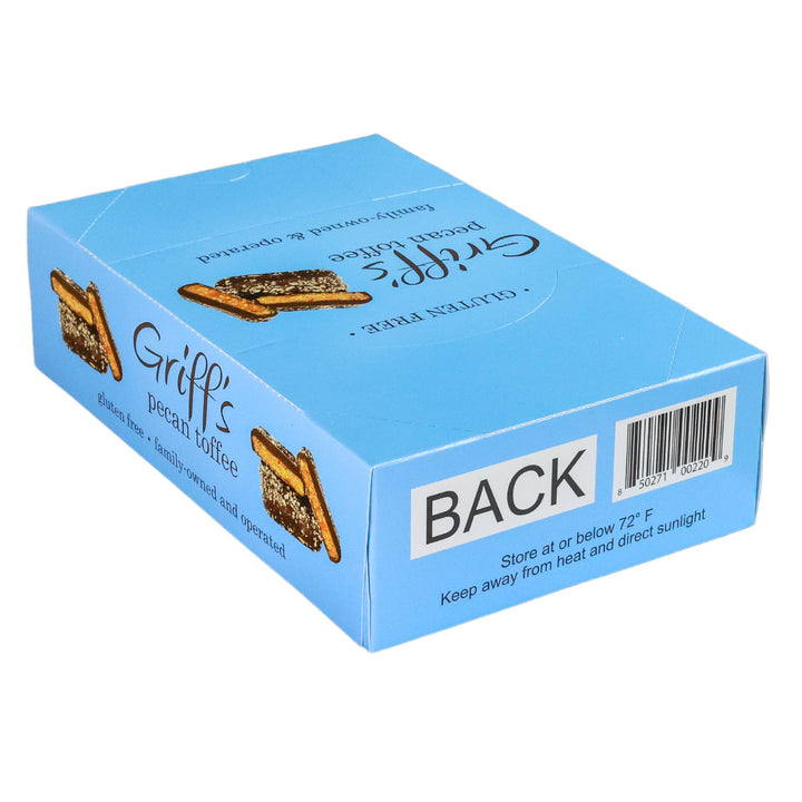 Griff's Pecan Toffee Dark Chocolate Toffee | 1oz Candy & Chocolate Griff's Toffee Paper Skyscraper Gift Shop Charlotte