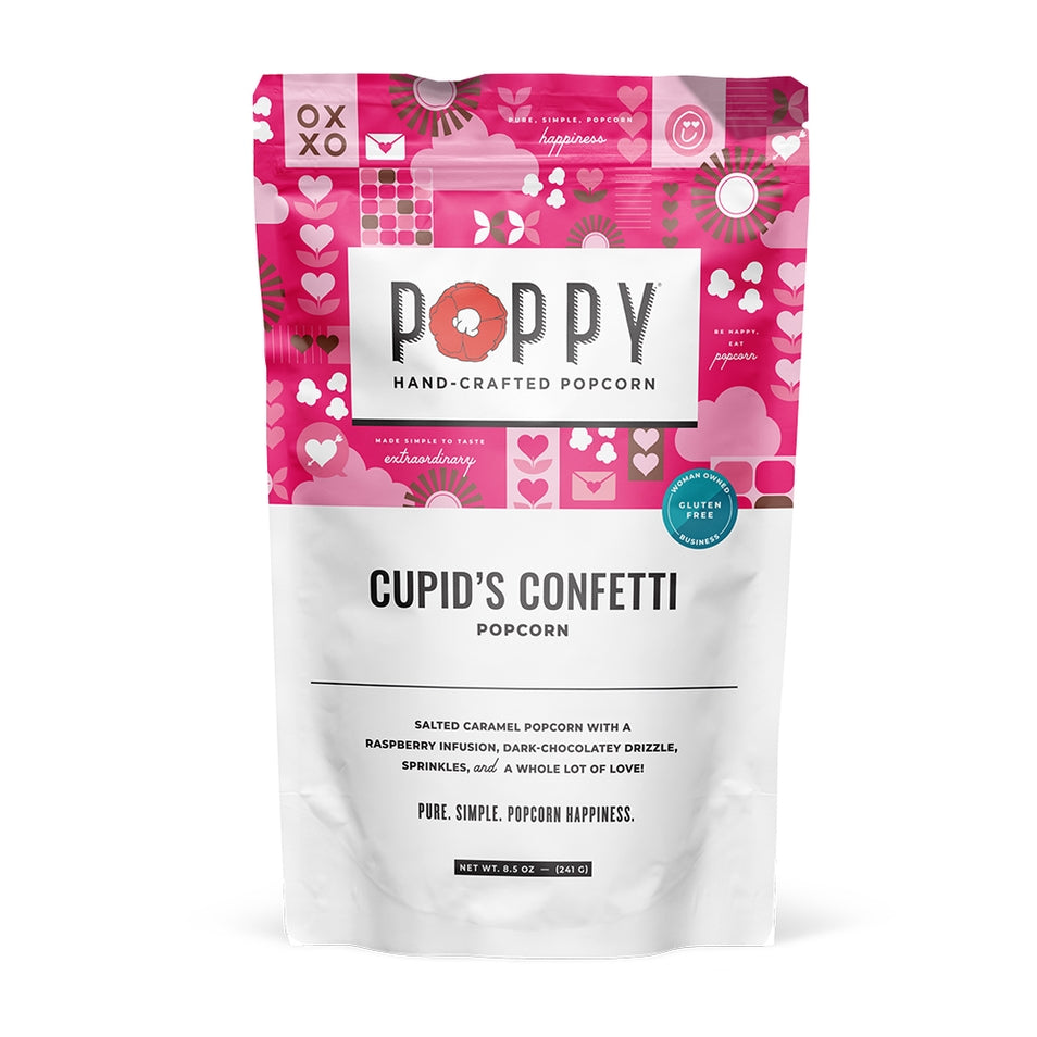 Poppy Handcrafted Popcorn | Cupid's Confetti - 8.5oz