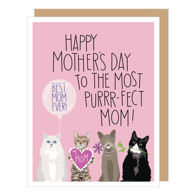 Purrr-fect Mom Mother's Day Card  Apartment 2 Cards  Paper Skyscraper Gift Shop Charlotte