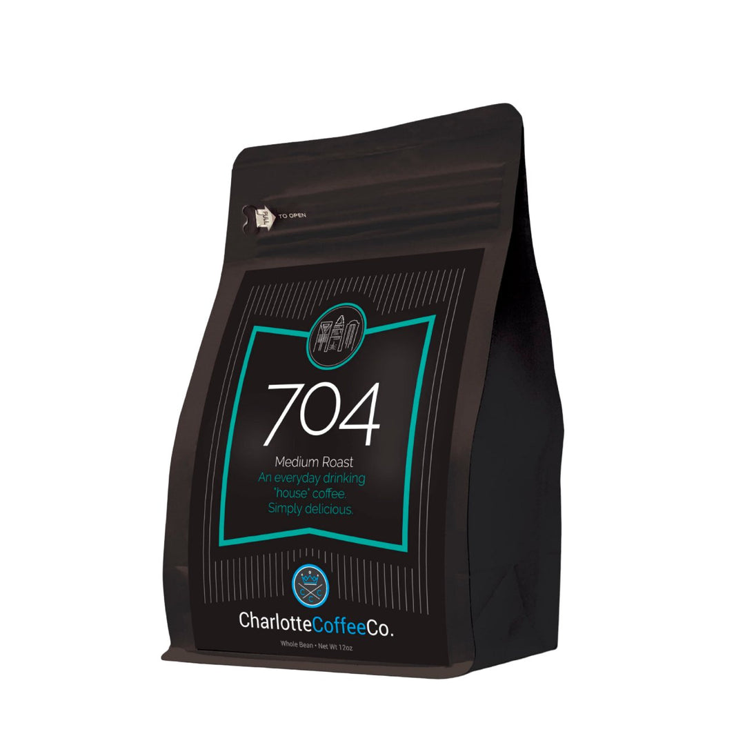 704 Medium Roast Blend Coffee 12oz Food - Coffee & Tea Charlotte Coffee Co Paper Skyscraper Gift Shop Charlotte